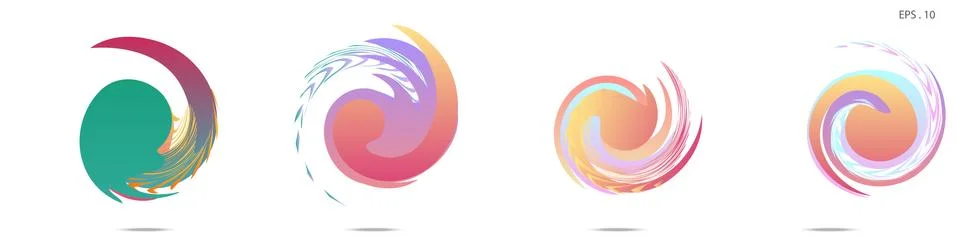 Vortex vector background. Templates for logo design, leaflets or presentation イラスト素材