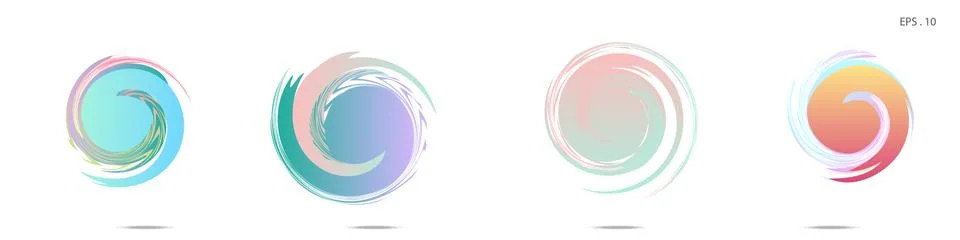 Vortex vector background. Templates for logo design, leaflets or presentation Stock Illustration