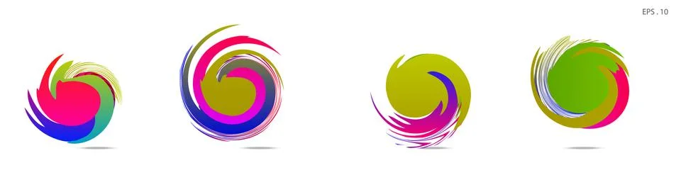 Vortex vector background. Templates for logo design, leaflets or presentation 스톡 일러스트