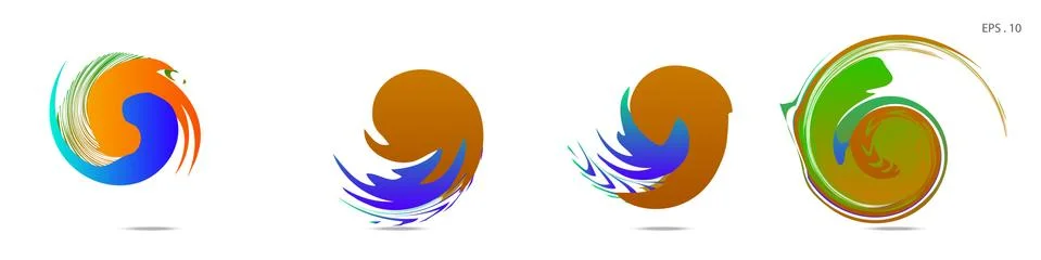 Vortex vector background. Templates for logo design, leaflets or presentation 스톡 일러스트