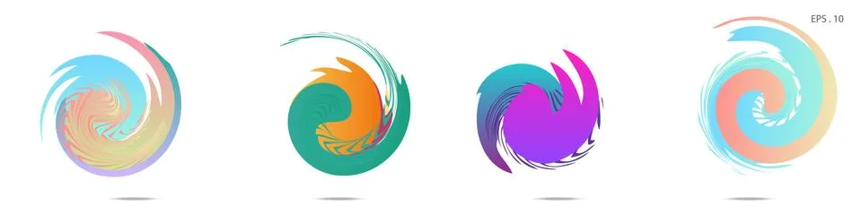 Vortex vector background. Templates for logo design, leaflets or presentation 스톡 일러스트