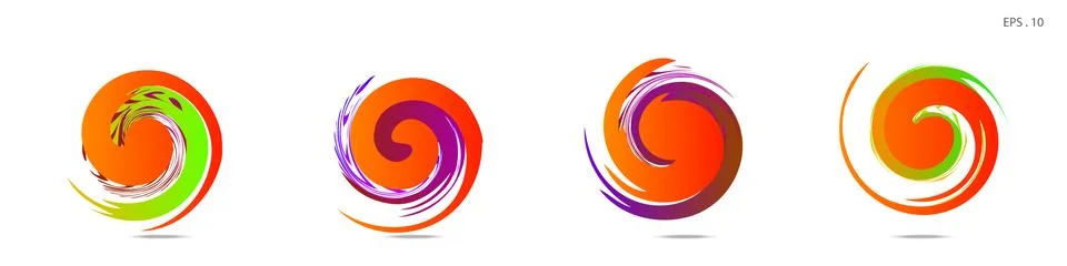 Vortex vector background. Templates for logo design, leaflets or presentation イラスト素材