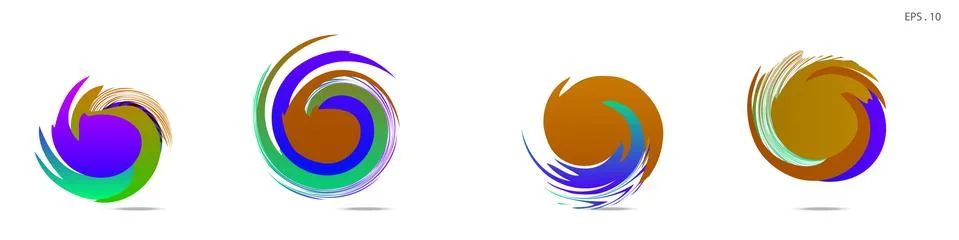 Vortex vector background. Templates for logo design, leaflets or presentation 库存插图