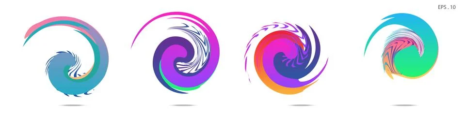 Vortex vector background. Templates for logo design, leaflets or presentation Stock Illustration