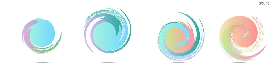 Vortex vector background. Templates for logo design, leaflets or presentation 스톡 일러스트