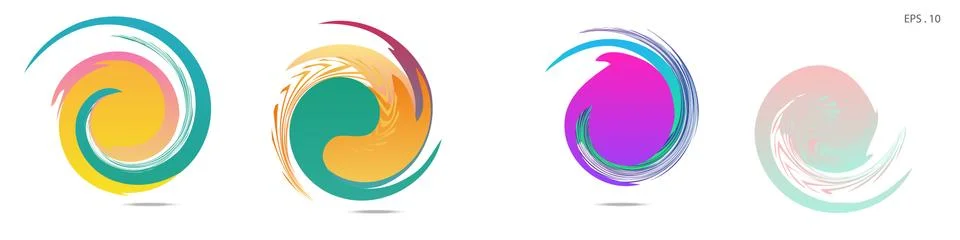 Vortex vector background. Templates for logo design, leaflets or presentation イラスト素材