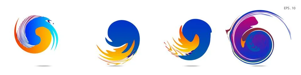 Vortex vector background. Templates for logo design, leaflets or presentation 스톡 일러스트