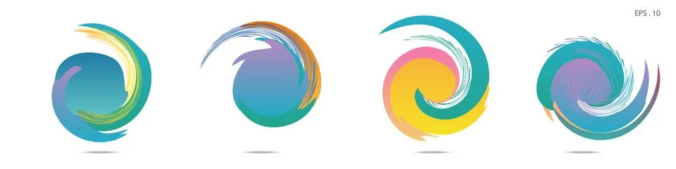 Vortex vector background. Templates for logo design, leaflets or presentation Illustrazione stock