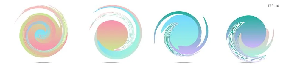 Vortex vector background. Templates for logo design, leaflets or presentation イラスト素材