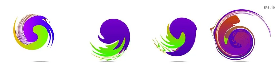 Vortex vector background. Templates for logo design, leaflets or presentation Stock Illustration