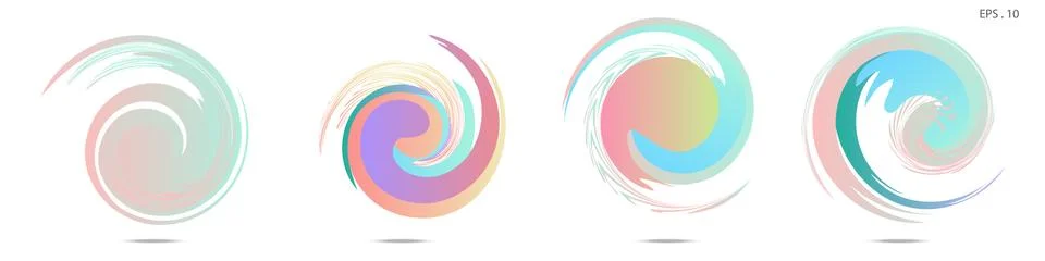 Vortex vector background. Templates for logo design, leaflets or presentation 스톡 일러스트