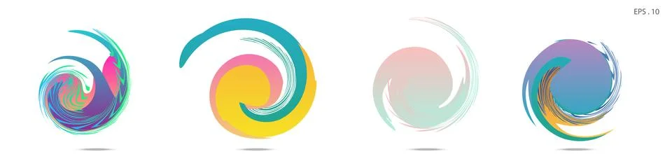 Vortex vector background. Templates for logo design, leaflets or presentation Stock Illustration