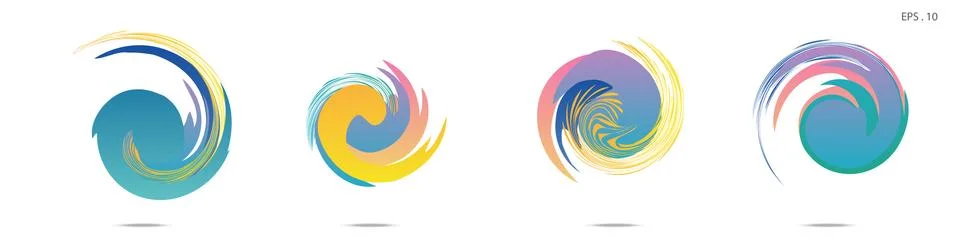 Vortex vector background. Templates for logo design, leaflets or presentation 스톡 일러스트