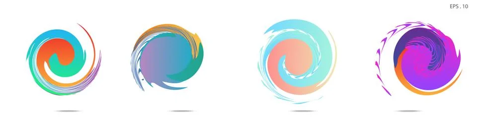 Vortex vector background. Templates for logo design, leaflets or presentation Illustrazione stock