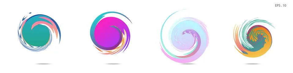 Vortex vector background. Templates for logo design, leaflets or presentation Stock Illustration