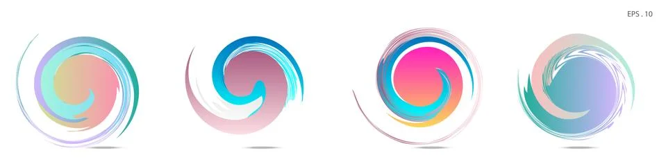 Vortex vector background. Templates for logo design, leaflets or presentation 库存插图
