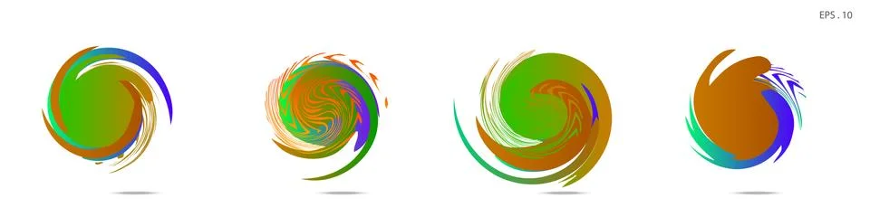Vortex vector background. Templates for logo design, leaflets or presentation Illustrazione stock
