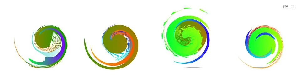 Vortex vector background. Templates for logo design, leaflets or presentation Stock Illustration