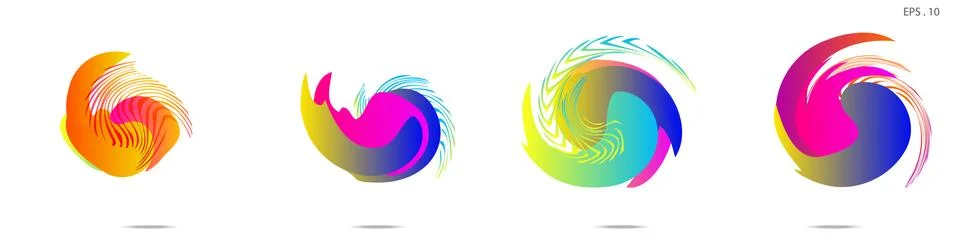 Vortex vector background. Templates for logo design, leaflets or presentation Stock Illustration
