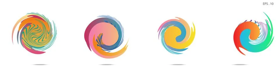 Vortex vector background. Templates for logo design, leaflets or presentation イラスト素材