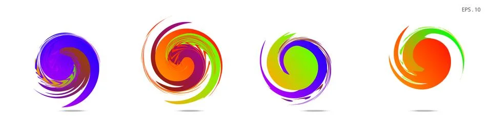 Vortex vector background. Templates for logo design, leaflets or presentation 스톡 일러스트