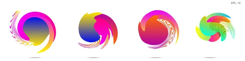 Vortex vector background. Templates for logo design, leaflets or presentation イラスト素材