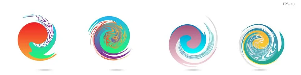 Vortex vector background. Templates for logo design, leaflets or presentation 스톡 일러스트