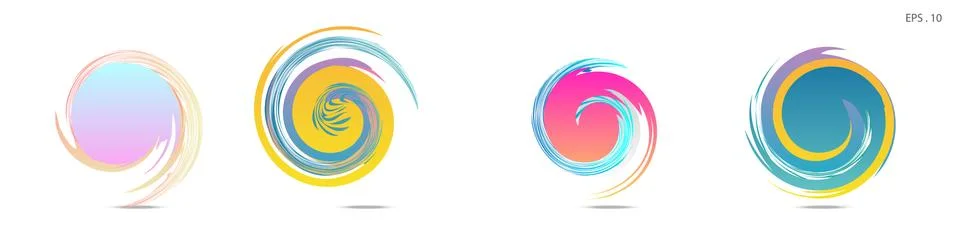 Vortex vector background. Templates for logo design, leaflets or presentation Stock Illustration