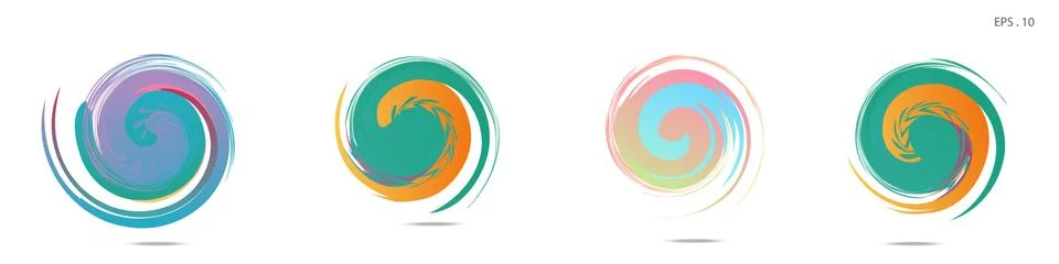 Vortex vector background. Templates for logo design, leaflets or presentation 스톡 일러스트