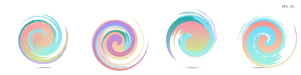 Vortex vector background. Templates for logo design, leaflets or presentation Illustrazione stock