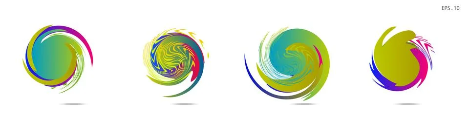 Vortex vector background. Templates for logo design, leaflets or presentation 库存插图