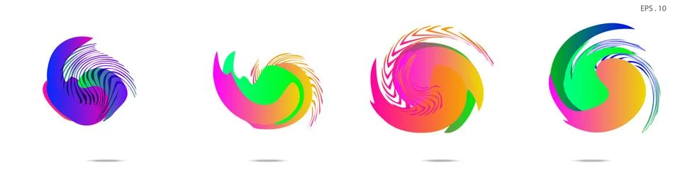 Vortex vector background. Templates for logo design, leaflets or presentation Illustrazione stock