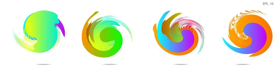 Vortex vector background. Templates for logo design, leaflets or presentation イラスト素材