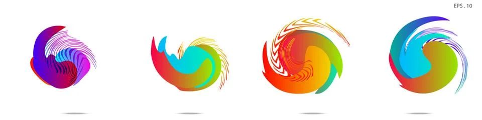 Vortex vector background. Templates for logo design, leaflets or presentation Stock Illustration
