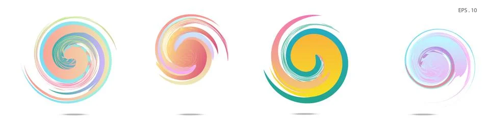 Vortex vector background. Templates for logo design, leaflets or presentation 库存插图