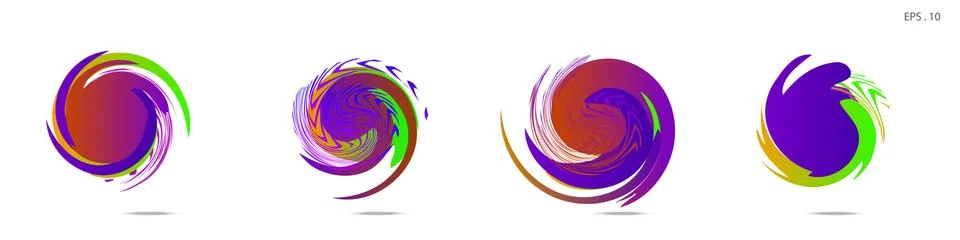 Vortex vector background. Templates for logo design, leaflets or presentation Stock Illustration