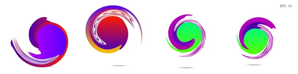 Vortex vector background. Templates for logo design, leaflets or presentation Stock Illustration