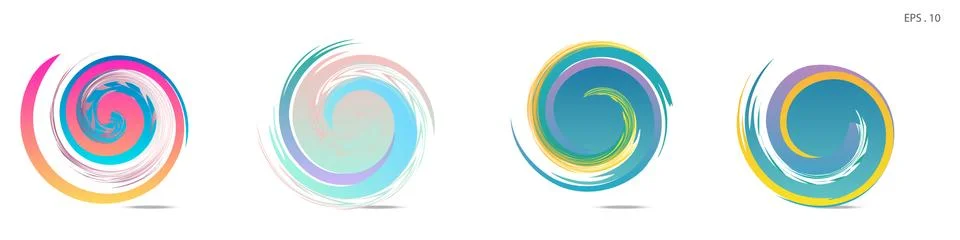 Vortex vector background. Templates for logo design, leaflets or presentation Illustrazione stock