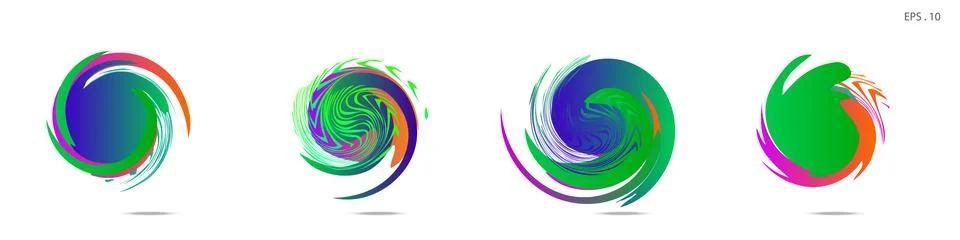 Vortex vector background. Templates for logo design, leaflets or presentation Stock Illustration
