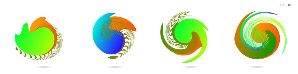Vortex vector background. Templates for logo design, leaflets or presentation イラスト素材