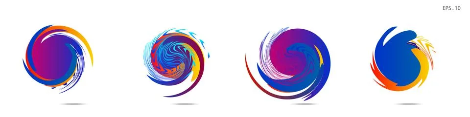 Vortex vector background. Templates for logo design, leaflets or presentation 스톡 일러스트