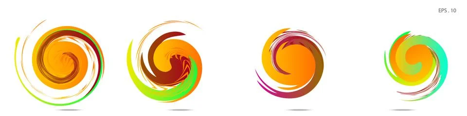 Vortex vector background. Templates for logo design, leaflets or presentation Stock Illustration