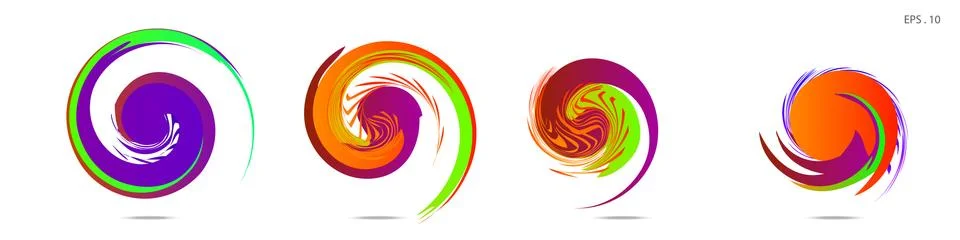 Vortex vector background. Templates for logo design, leaflets or presentation Stock Illustration