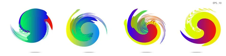 Vortex vector background. Templates for logo design, leaflets or presentation Stock Illustration