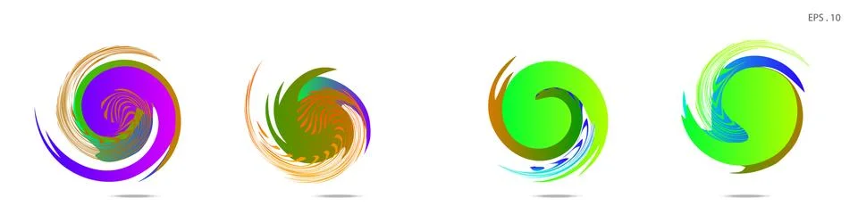 Vortex vector background. Templates for logo design, leaflets or presentation Illustrazione stock