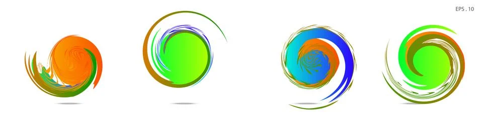 Vortex vector background. Templates for logo design, leaflets or presentation Stock Illustration