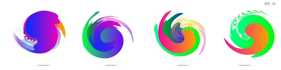 Vortex vector background. Templates for logo design, leaflets or presentation Stock Illustration