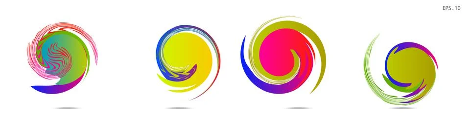 Vortex vector background. Templates for logo design, leaflets or presentation Stock Illustration