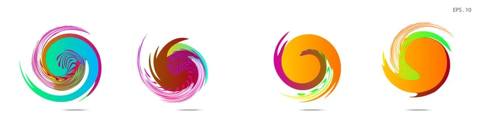 Vortex vector background. Templates for logo design, leaflets or presentation 스톡 일러스트