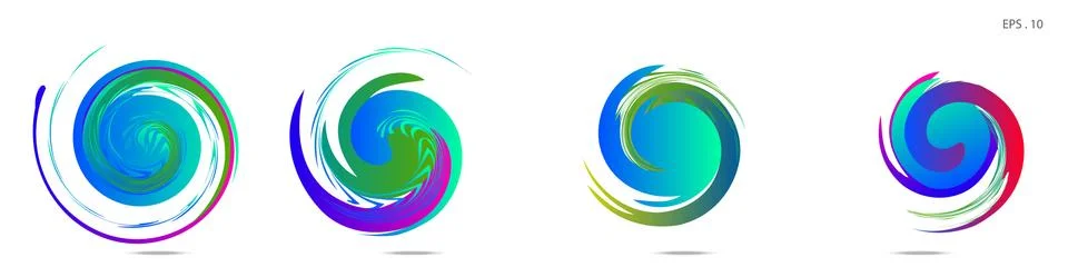 Vortex vector background. Templates for logo design, leaflets or presentation イラスト素材